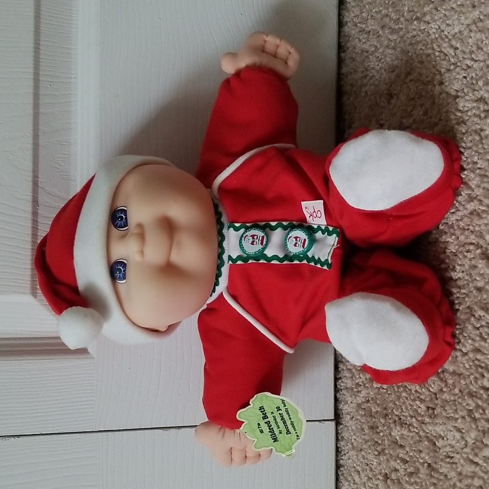 Vintage Christmas Cabbage Patch Doll